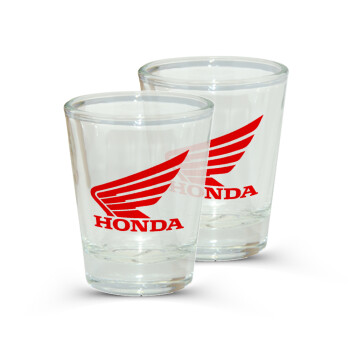 Honda, Σφηνοπότηρα γυάλινα 45ml διάφανα (2 τεμάχια)