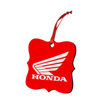 Honda, Χριστουγεννιάτικο στολίδι polygon ξύλινο 7.5cm