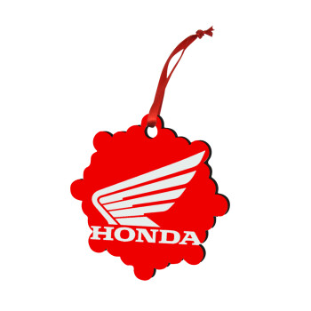 Honda, Χριστουγεννιάτικο στολίδι snowflake ξύλινο 7.5cm