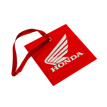 Honda, Χριστουγεννιάτικο στολίδι γυάλινο τετράγωνο 9x9cm