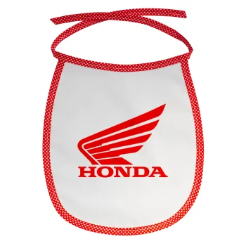 Honda, Σαλιάρα μωρού αλέκιαστη με κορδόνι Κόκκινη