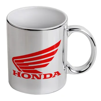 Honda, Κούπα κεραμική, ασημένια καθρέπτης, 330ml