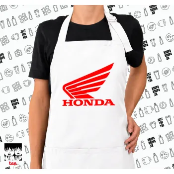 Honda, Ποδιά μακριά Σεφ ολόσωμη με τσέπες white (ΕΝΗΛΙΚΩΝ)