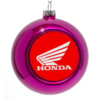 Honda, Purple Christmas tree ornament bauble 8cm
