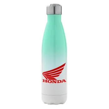 Honda, Metal mug thermos Green/White (Stainless steel), double wall, 500ml