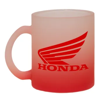 Honda, Κούπα γυάλινη δίχρωμη με βάση το κόκκινο ματ, 330ml