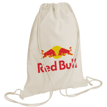 Redbull, Τσάντα πλάτης πουγκί GYMBAG natural (28x40cm)