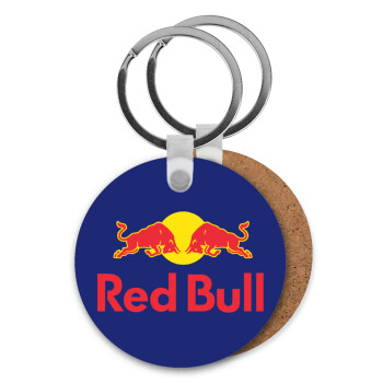 Redbull, Μπρελόκ Ξύλινο στρογγυλό MDF Φ5cm