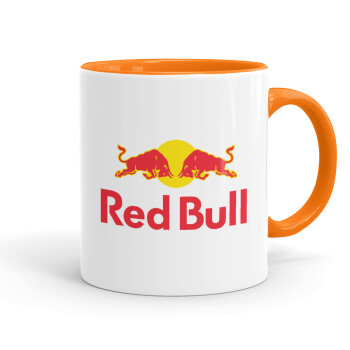 Redbull, Κούπα χρωματιστή πορτοκαλί, κεραμική, 330ml