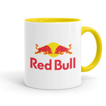Redbull, Κούπα χρωματιστή κίτρινη, κεραμική, 330ml