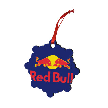 Redbull, Στολίδι Χριστουγεννιάτικο στολίδι snowflake ξύλινο 7.5cm