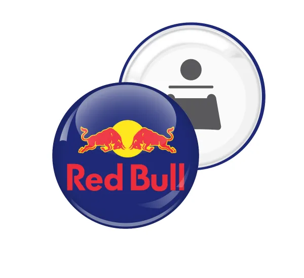 Redbull — Round magnet and beer bottle opener, 5.9cm