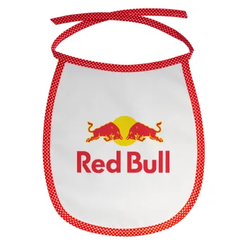 Redbull, Σαλιάρα μωρού αλέκιαστη με κορδόνι Κόκκινη