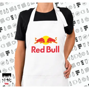 Redbull, Ποδιά μακριά Σεφ ολόσωμη με τσέπες white (ΕΝΗΛΙΚΩΝ)