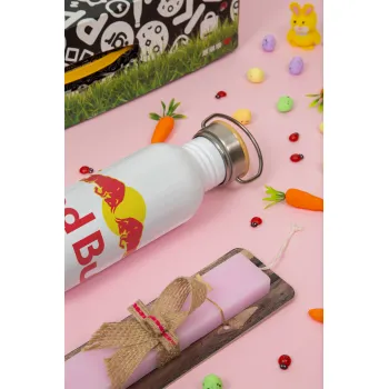 Redbull, Πασχαλινή Λαμπάδα με παγούρι μεταλλικό (620ml, stainless steel) & κερί αρωματικό πλακέ (30cm) (ΡΟΖ)