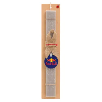 Redbull, Easter Set, wooden keychain & scented Easter candle flat (30cm) (GRAY)