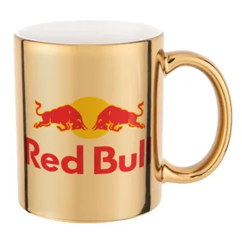 Redbull, Mug ceramic, gold mirror, 330ml