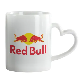 Redbull, Mug heart handle, ceramic, 330ml