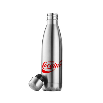 Enjoy Cocaine, Inox (Stainless steel) double-walled metal mug, 500ml
