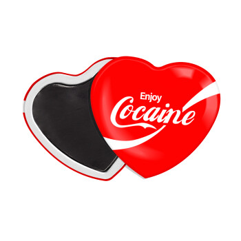 Enjoy Cocaine, Μαγνητάκι καρδιά (57x52mm)