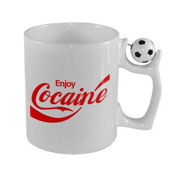 Enjoy Cocaine, Κούπα με μπάλα ποδασφαίρου , 330ml