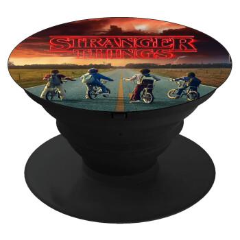 Stranger Things city, Phone Holders Stand  Μαύρο Βάση Στήριξης Κινητού στο Χέρι