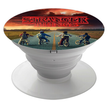 Stranger Things city, Phone Holders Stand  White Hand-held Mobile Phone Holder