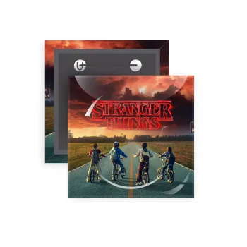 Stranger Things city, Κονκάρδα παραμάνα τετράγωνη 5x5cm