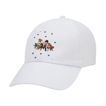 paw patrol, Καπέλο Baseball Λευκό (5-φύλλο, unisex)