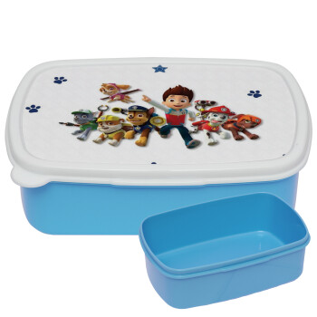 paw patrol, ΜΠΛΕ παιδικό δοχείο φαγητού (lunchbox) πλαστικό (BPA-FREE) Lunch Βox M18 x Π13 x Υ6cm