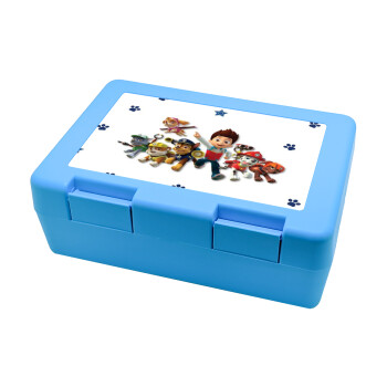 paw patrol, Children's cookie container LIGHT BLUE 185x128x65mm (BPA free plastic)
