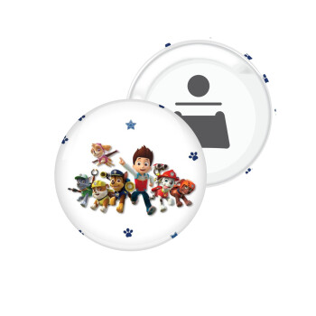 paw patrol, Μαγνητάκι και ανοιχτήρι μπύρας στρογγυλό διάστασης 5,9cm