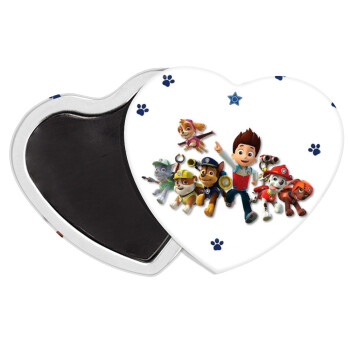 paw patrol, Μαγνητάκι καρδιά (57x52mm)