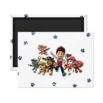 paw patrol, Ορθογώνιο μαγνητάκι ψυγείου διάστασης 9x6cm