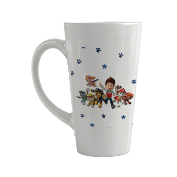 paw patrol, Κούπα κωνική Latte Μεγάλη, κεραμική, 450ml
