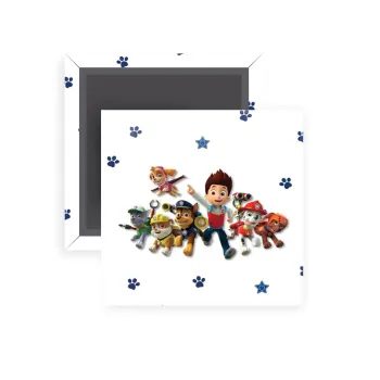 paw patrol, Μαγνητάκι ψυγείου τετράγωνο διάστασης 5x5cm