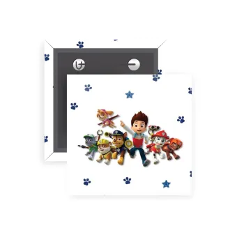 paw patrol, Κονκάρδα παραμάνα τετράγωνη 5x5cm