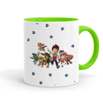 paw patrol, Κούπα χρωματιστή βεραμάν, κεραμική, 330ml