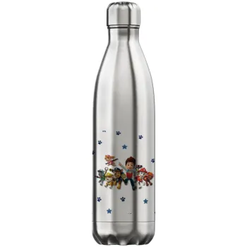 paw patrol, Inox (Stainless steel) hot metal mug, double wall, 750ml