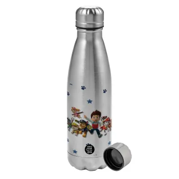paw patrol, Metallic water bottle, stainless steel, 750ml