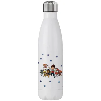 paw patrol, Μεταλλικό παγούρι θερμός (Stainless steel), διπλού τοιχώματος, 750ml