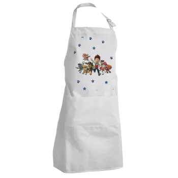 paw patrol, Adult Chef Apron (with sliders and 2 pockets)