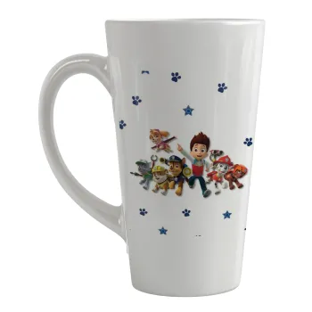 paw patrol, Κούπα κωνική Latte Μεγάλη, κεραμική, 450ml