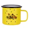 Metallic enamel MATT Yellow cup 360ml