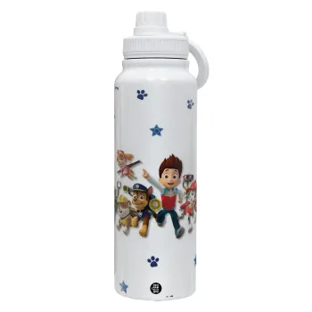 paw patrol, Θερμός 1L Ανοξείδωτο με Βάση Κινητού & Διπλά Τοιχώματα