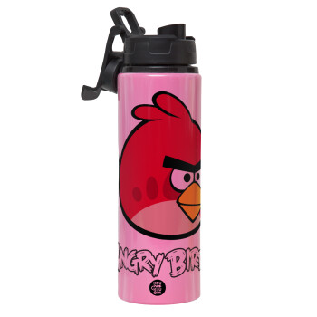 Angry birds Terence, Metallic water bottle with safety lid, 850ml aluminum
