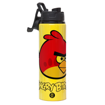 Angry birds Terence, Metallic water bottle with safety lid, 850ml aluminum