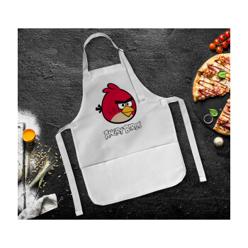 Angry birds Terence, Ποδιά Σεφ Ολόσωμη Παιδική (με ρυθμιστικά και 2 τσέπες)