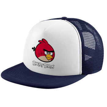 Angry birds Terence, Καπέλο Ενηλίκων Soft Trucker με Δίχτυ Dark Blue/White (POLYESTER, ΕΝΗΛΙΚΩΝ, UNISEX, ONE SIZE)