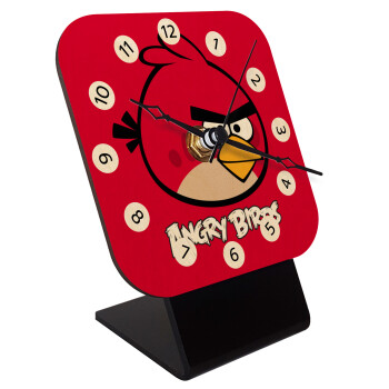 Angry birds Terence, Επιτραπέζιο ρολόι σε φυσικό ξύλο (10cm)